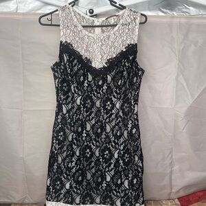 Nikibiki Black and White Sheath Mini Dress
